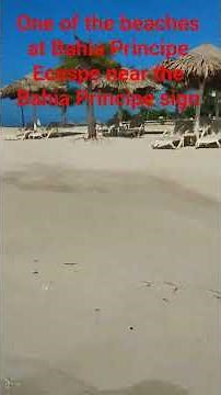Bahia Principe Ecaspe Runaway Bay Jamaica Beach close to the Bahia Principe sign