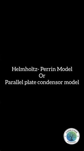 Helmhotz-Perrin Model|| Parallel plate condensor model||Theory of EDL || M.Sc. Chemistry