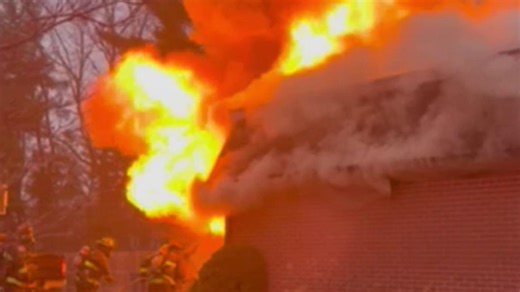 Crews battle large house fire in Carmel; no injuries reported