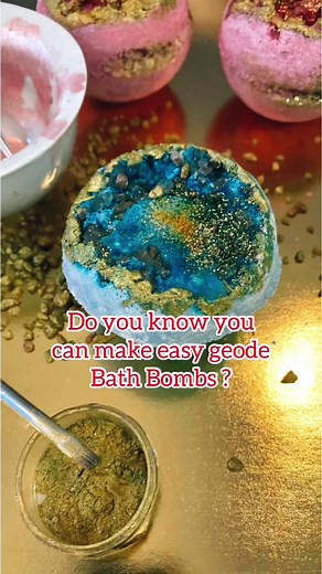 Create Stunning Geode Bath Bombs at Home
