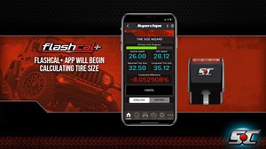 Adjusting your Jeeps tire size after a lift install has never been so easy! Flashcal offers user friendly controls through your smartphone at an all-new lower price point. Starting at just $139.95 it's a win-win situation for Wrangler and Gladiator owners #superchips #flashcal #jeepjk #jeepjl #wranglerjk #wranglerjl | Superchips