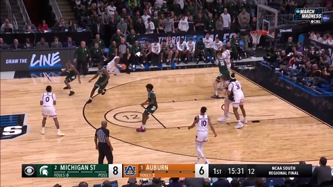 Auburn's early 17-0 run blitzes Michigan State in Elite Eight win