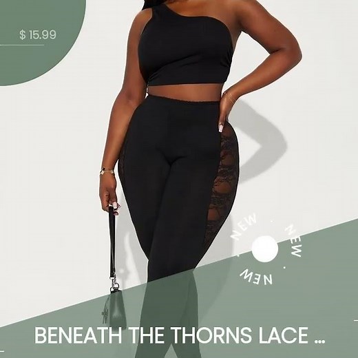 Beneath The Thorns Lace Legging - Black