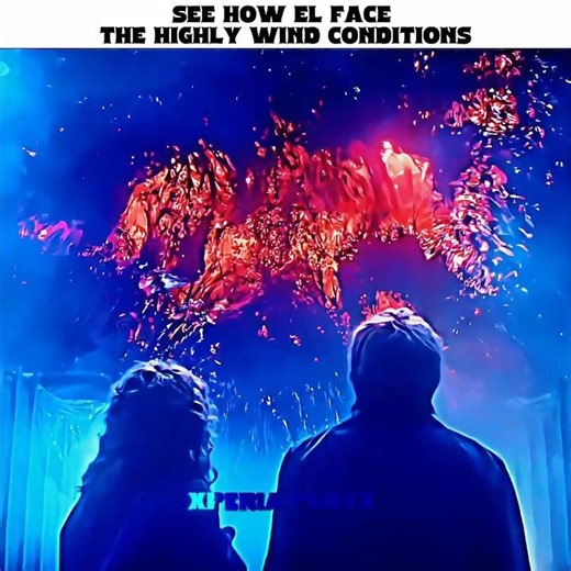 " SEE HOW EL USE HER POWER IN HEAVY WIND" 🤯 | #strangerthings #shorts