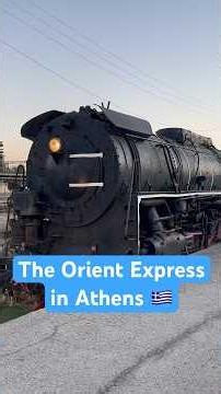 Have a drink on a restored locomotive in Athens!