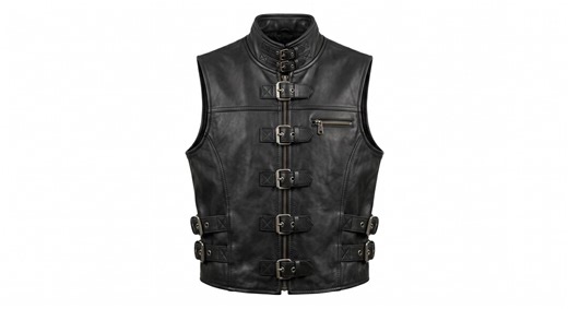 Men's Black Leather Buckle Vest – Gothic Punk Biker Steampunk Waistcoat - Etsy