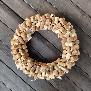 Wine Cork Front Door Wreath, Farmhouse Kitchen Wall Decor, Wine Lover Gift - Etsy