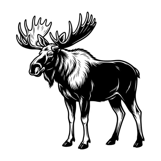 Moose Silhouette, Moose Instant Download,moose Png, Moose Clipart, Moose Vector, Moose Svg File, Commercial Use, Svg - Etsy