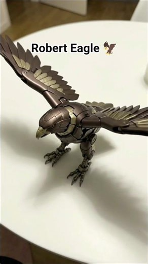 “Mechanical Eagle Transformation | AI Robot Bird from Button Press