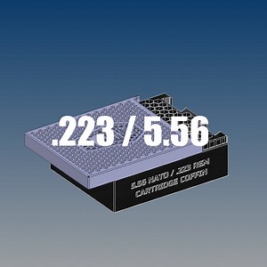 5.56 / .223 186x storage fits inside 50cal ammo can