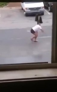 Woman breaks car window, is ran over