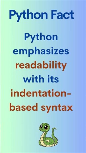 Python Fact - Indentation Syntax #testingdocs