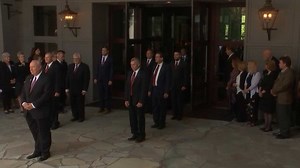 Billy Graham's casket taken to hearse