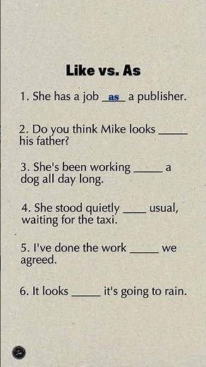 Like vs As Quiz | Are You Using These Words Correctly? • Master Common English Mistakes in Seconds!