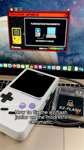 How to fix EZ Flash jr for ModRetro Chromatic and Analogue Pocket!