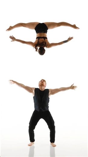 🇺🇦 Model poses for photoshoot📸 Acrobatics. Models Anna and Oliver