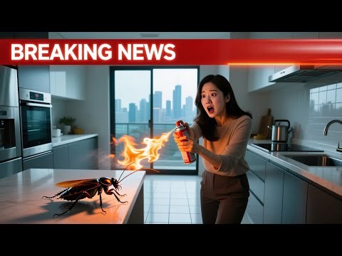 🔥 Korean Woman Sets Her House on Fire Trying to Kill a Cockroach 🪳 | Breaking News 🚨