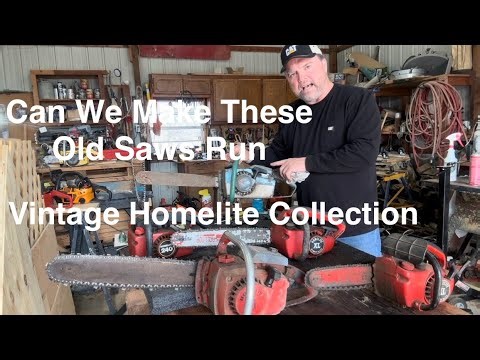 Vintage Homelite SUPER XL 12 Chainsaw! Will They Run?