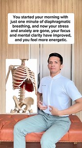 92K views · 1.1K reactions | Start your day with just 1 minute of diaphragmatic breathing—it’s all it takes to melt away stress, boost your focus, and energize your body and mind.  Breathe better, feel better! — #breathingexercises #stressfree #StressRelief #physicaltherapy | Physical Therapy Session | Facebook