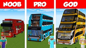 198K views · 6.3K reactions | Minecraft Noob vs Pro vs God Bus Build Challenge in Minecraft Animation | GW MASUM | Facebook