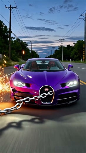 A Bugatti at Full Speed… Chains, Explosion, Then It Roared