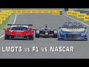 F1 Red Bull RB3 vs Nascar Garage 56 vs Ferrari 296 LMGT3 Assetto Corsa