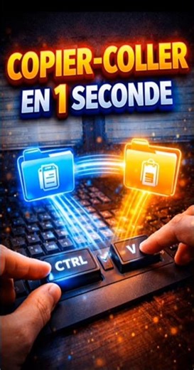 ⚡ Copier-coller en 1 seconde avec ce raccourci ! #windows #windows10 #windows11 #raccourcisclavier