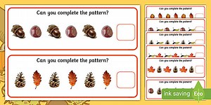 Autumn Repeating Patterns Cards