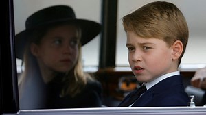 Prince George and Princess Charlotte Ride in Procession at Queen Elizabeth II's Funeral