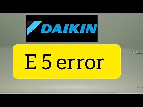 Daikin E5 error code