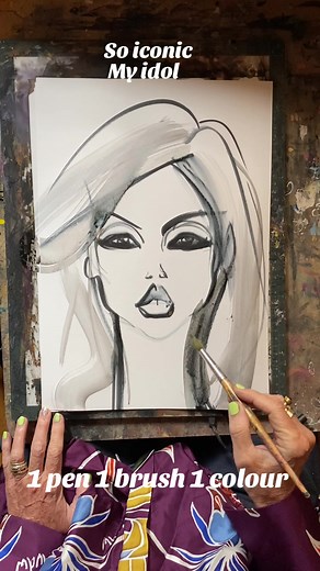 Debbie Harry / BLONDIE Live Painting Session