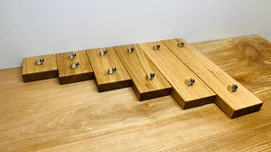 Oak Glass Display Stands | Premium Clamp Stands - Premium Clamp Stand Available in Multiple Sizes 5cm - 30cm - Etsy