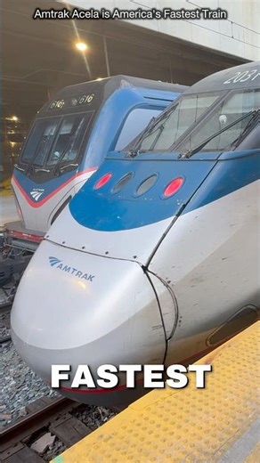 THE FASTEST TRAIN IN THE UNITED STATES - AMTRAK ACELA AT 150 MPH #travel #train #railway ‪@amtrak‬