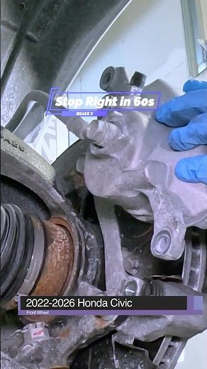 2022–2026 Honda Civic Front Brake Service | Ultra Fast Overview #hondacivic #brake #diycarrepair