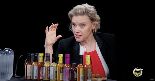 Kate McKinnon details angler fish mating rituals while surviving 'Hot Ones'