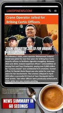 Crane Operator Jailed for Bribing Certis Officers