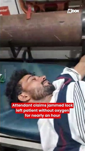 Viral video shows ambulance staff using hammer to open oxygen cylinder in Moradabad