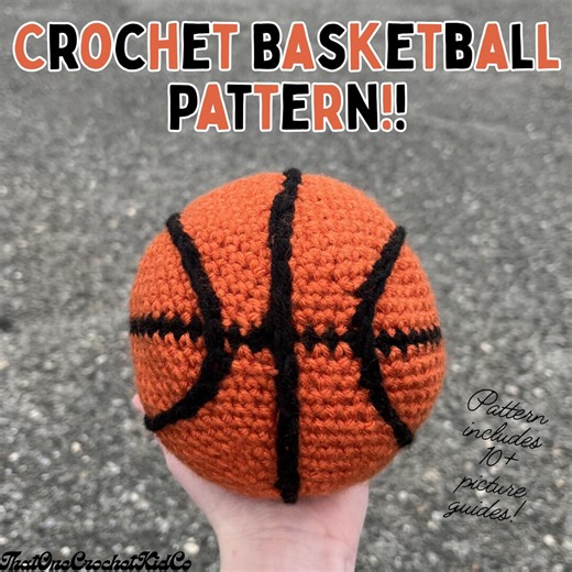 Crochet Basketball Pattern! March Madness, Easy Sports Gift, Basketball Lover Present, Basketball Plushie/toy/decor,us Terms Crochet Pattern - Etsy UK