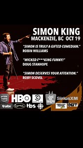 22K views · 17 shares | "Simon is truly a gifted comedian." - ROBIN WILLIAMS | Simon King | Facebook