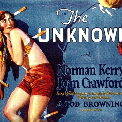 The Unknown (1927) Directed by #TodBrowning. With #LonChaney, Norman Kerry, #JoanCrawford, Nick De Ruiz. A criminal on the run hides in a circus and seeks to possess the daughter of the ringmaster at any cost. | Pandora's box