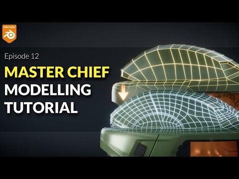 Blender Master Chief Helmet Modelling Tutorial | Episode 12 | Detail Modelling