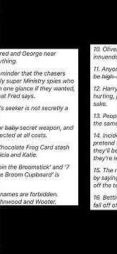 Harry Potter Quidditch Rules Part 1