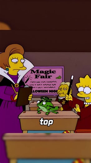 Springfield Elementary was transformed into a magic academy.#fyp #simpsons #movie #thesimpsons #cartoon