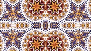 Kaleidoscope Seamless Loop Sequence Mandala Patterns Abstract Multicolored Motion Graphics