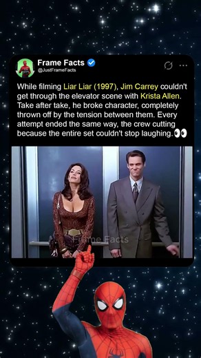 While filming Liar Liar (1997), Jim Carrey couldn't stop laughing filming this