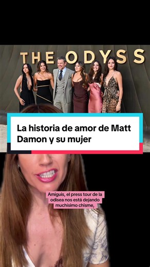 #greenscreen Así se conocieron Matt Damon y su mujer Luciana Barroso. Sorry por el chiste super malo sobre los damonios, jajaj