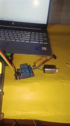 Controlling dc motor using Mobile phone #iot