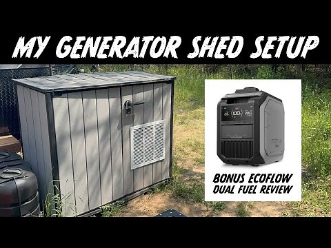 DIY Generator Shed Enclosure Setup + Bonus Review of EcoFlow Dual Fuel 3000 Smart Generator