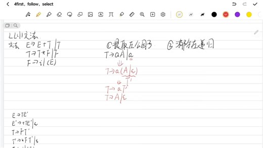 编译原理速成零基础LL（1）文法大题