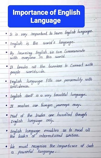 Write Essay On Importance Of English Language, Importance Of English Language, Importance Of English
